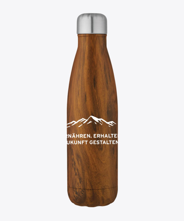 caRINDthia Vakuum Isolierflasche Holzoptik
